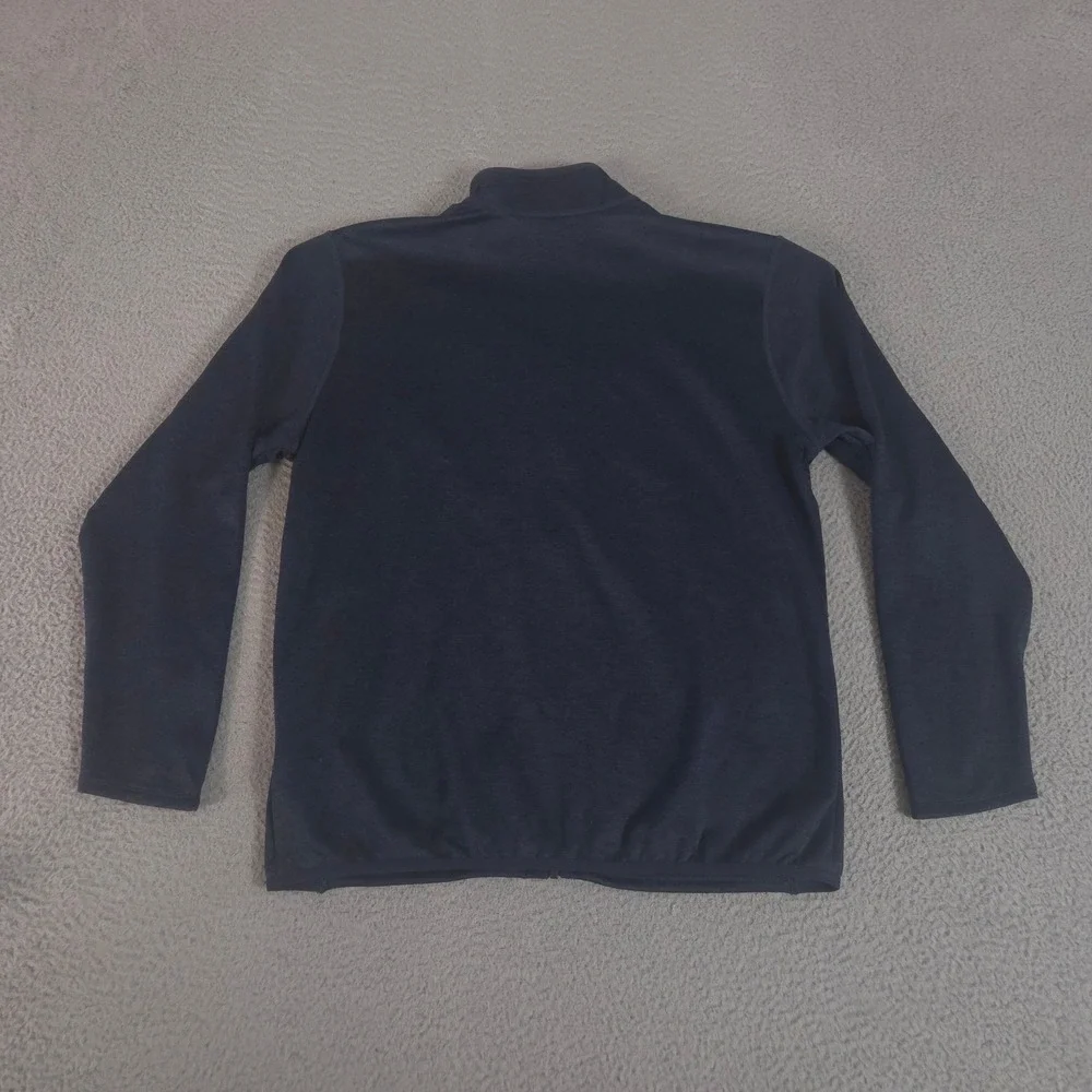 The North Face Jacket Mens L Navy Skyline Full-Zip Fleece Kradle Logo Pocket